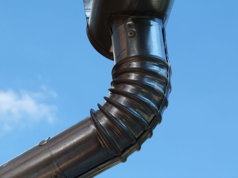Steel Downspout Installation